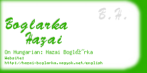 boglarka hazai business card